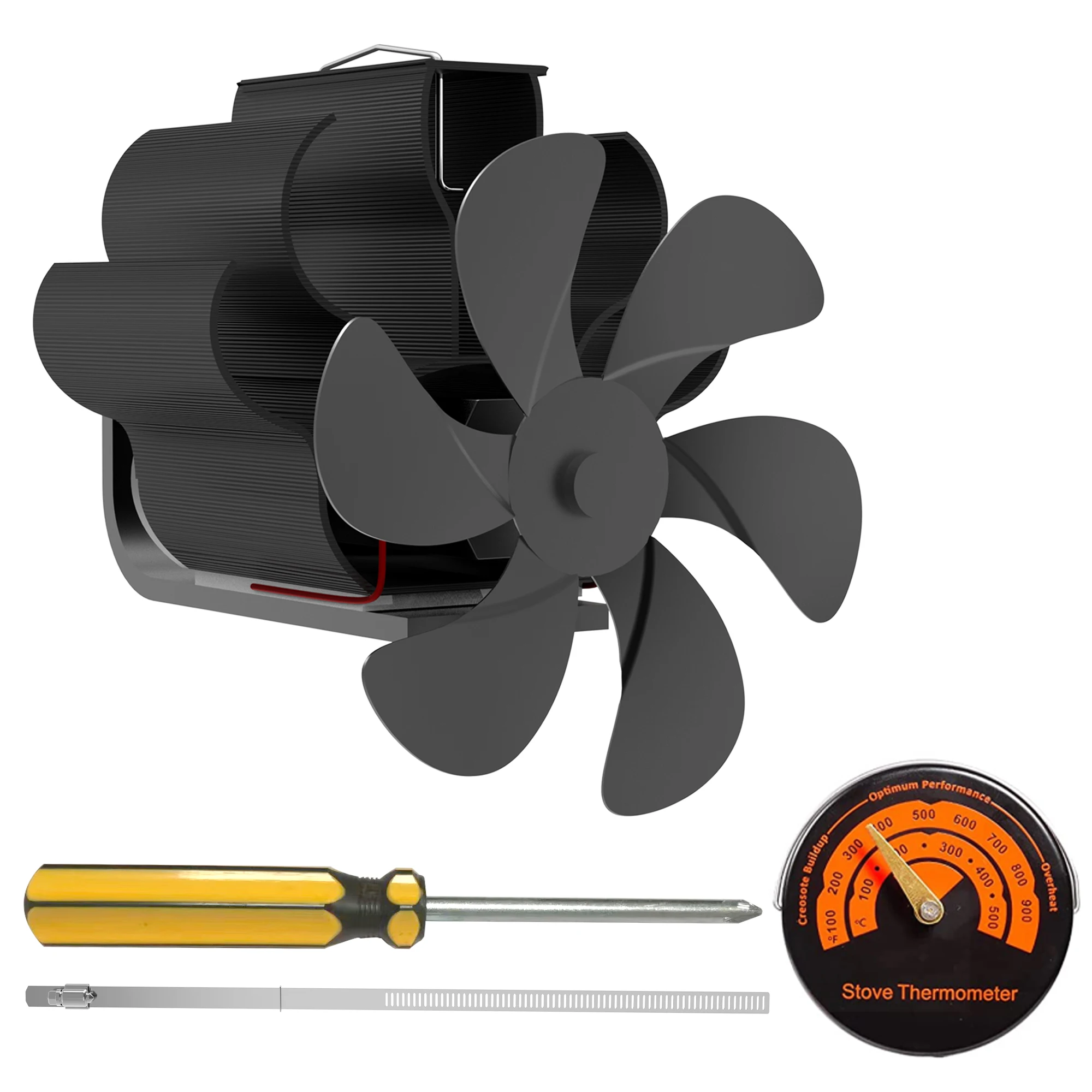 6 Blade Heat Powered Stove Fan Black Fireplace Fan Wood Burner Eco Friendly Quiet Fireplace Fan Home Efficient Heat Distribution
6 Blade Heat Powered Stove Fan Black Fireplace Fan Wood Burner Eco Friendly Quiet Fireplace Fan Home Efficient Heat Distribution