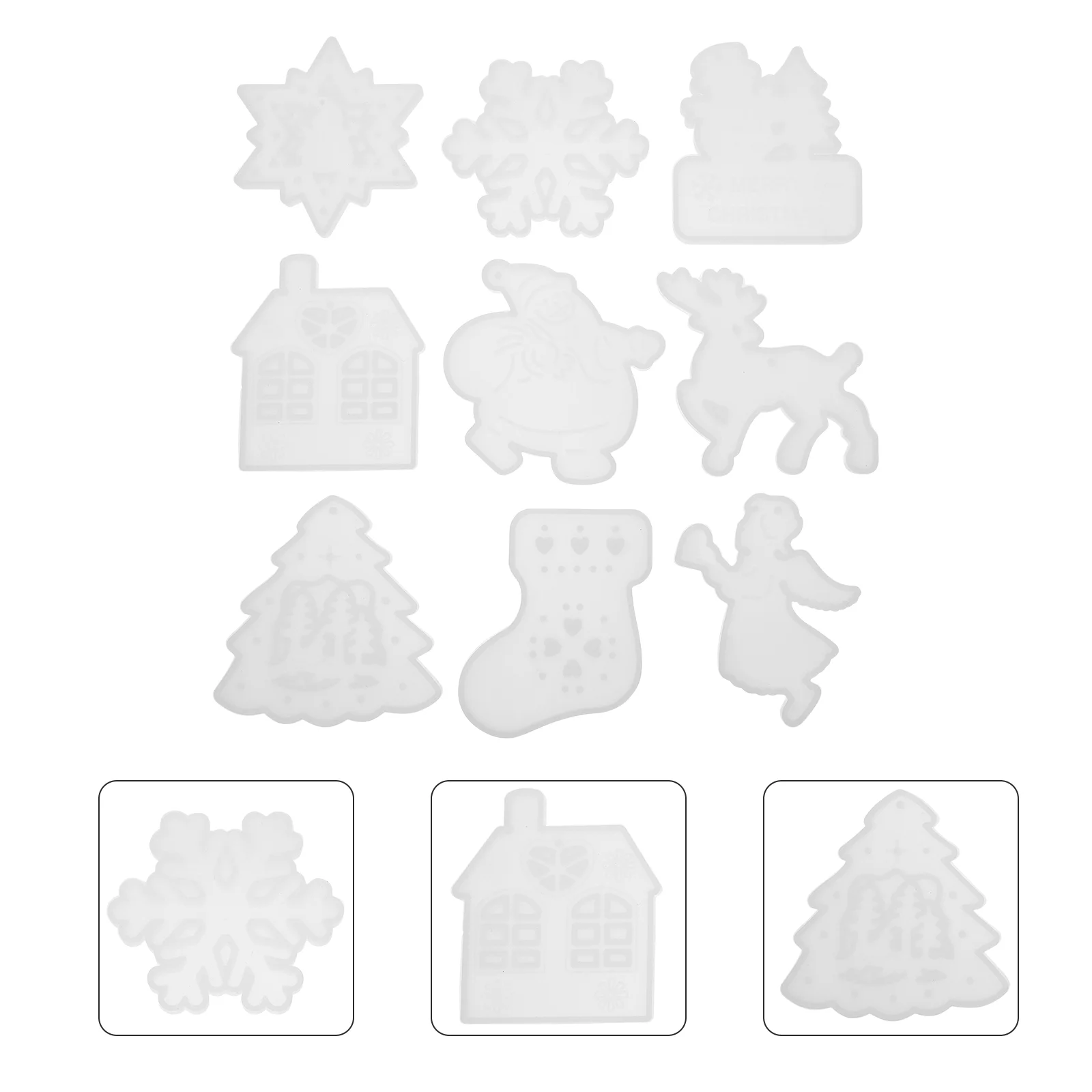 Christmas Mold Snowflake Pendant Molds Silicone Resin Epoxy Ornament Making Keyringcrafts Desserts Diy Chainkey Party Decor
Christmas Mold Snowflake Pendant Molds Silicone Resin Epoxy Ornament Making Keyringcrafts Desserts Diy Chainkey Party Decor