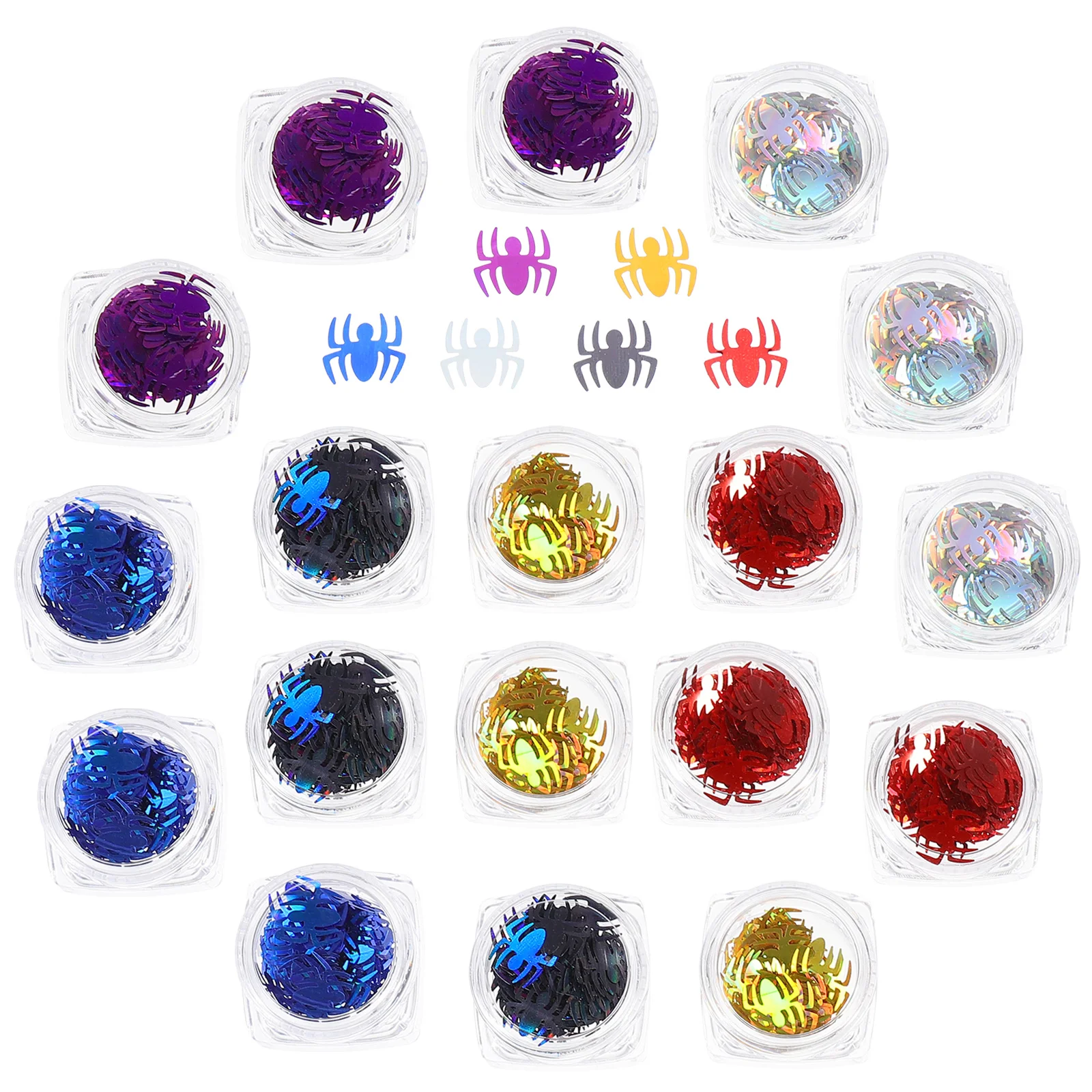 Украшения для ногтей в стиле Хэллоуин паук Блеск Акриловые пайетки 3D Стразы поставки блесток хлопья
Украшения для ногтей в стиле Хэллоуин паук Блеск Акриловые пайетки 3D Стразы поставки блесток хлопья