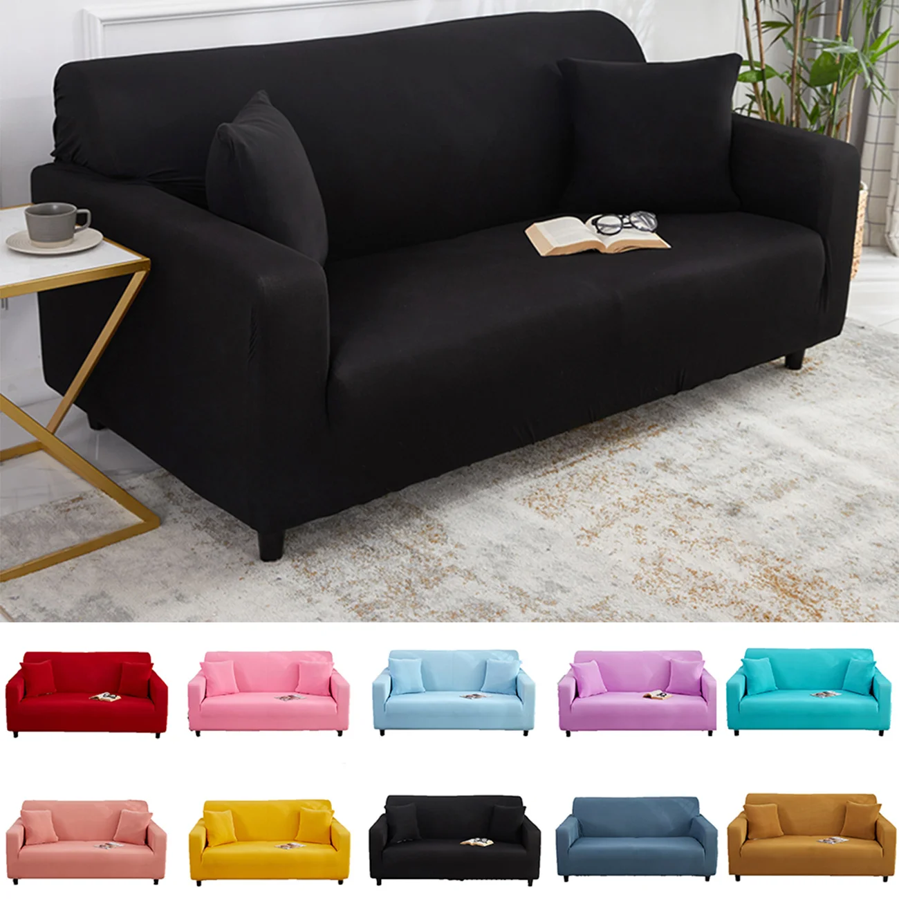 Gray Black Sofa Cover for Living Room Elastic Armchair Couch Cover 2 3 Seater Corner Cover L Shape Furniture Protector for Home
Gray Black Sofa Cover for Living Room Elastic Armchair Couch Cover 2 3 Seater Corner Cover L Shape Furniture Protector for Home