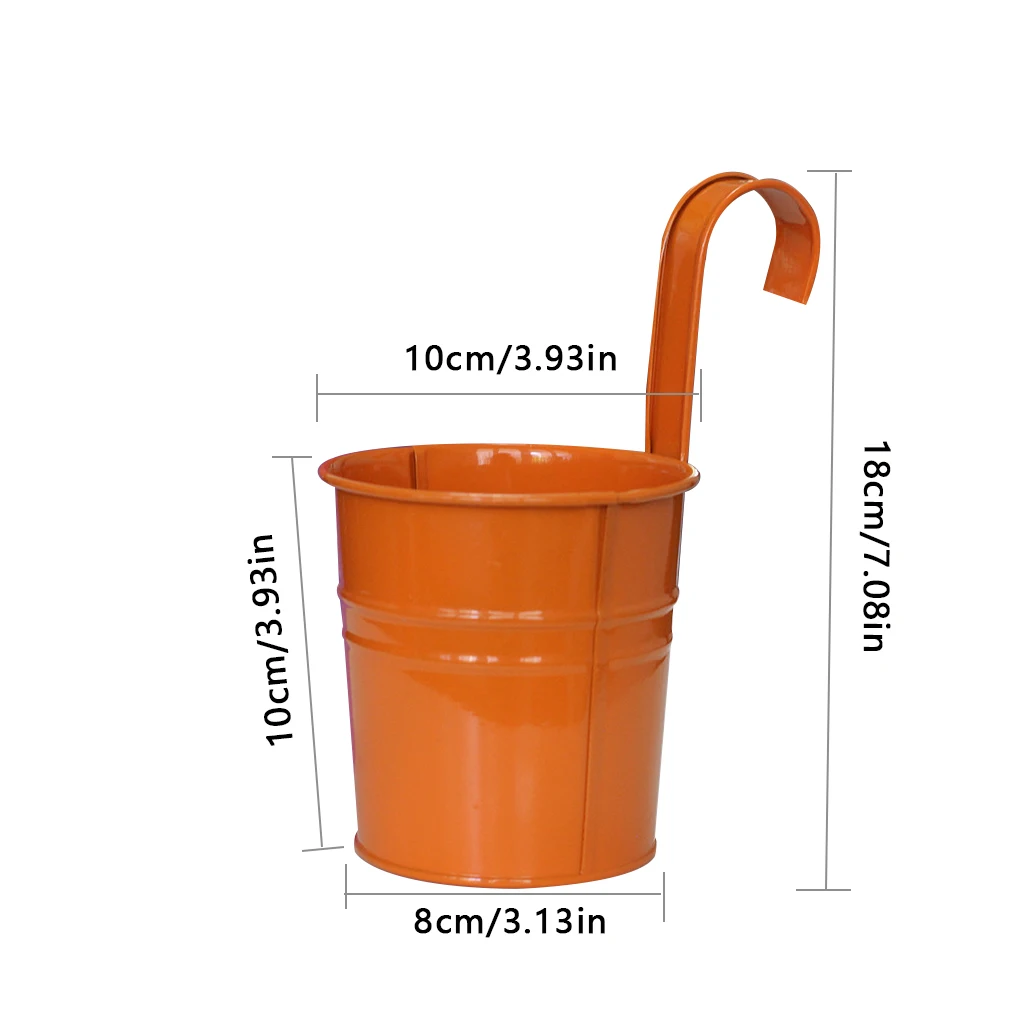 10Pcs Metal Hanging Flower Pots Multi-color Iron Buckets for Balcony Garden Planter Decor
10Pcs Metal Hanging Flower Pots Multi-color Iron Buckets for Balcony Garden Planter Decor