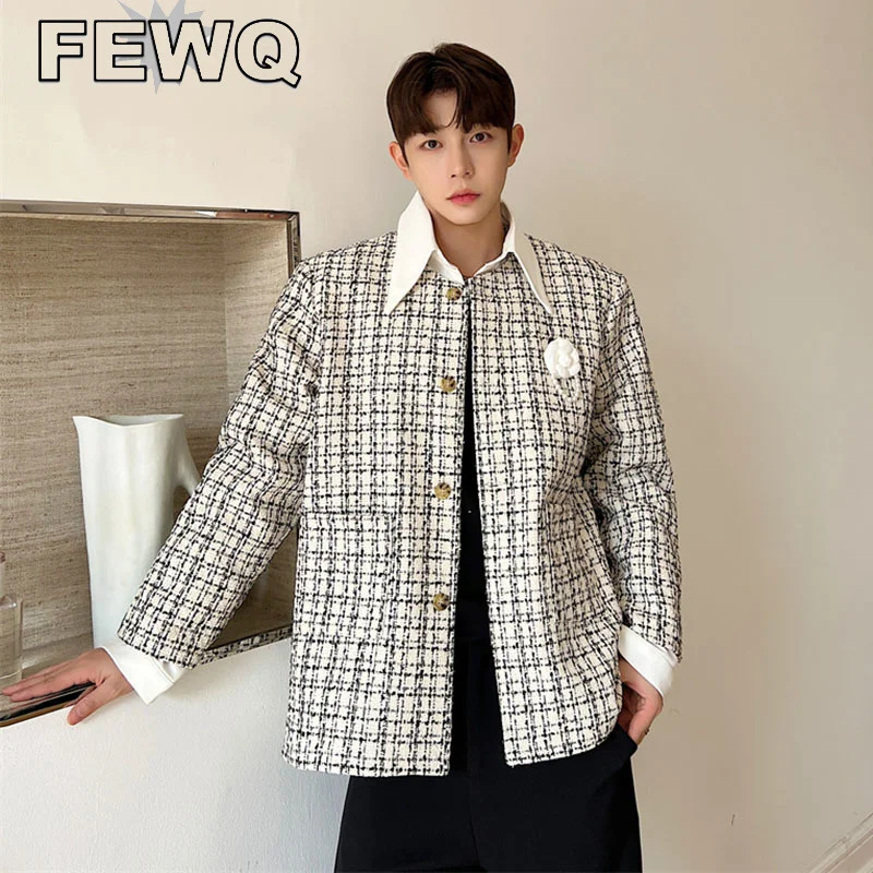 FEWQ Autumn Korean Fashion Men's Fake Two-piece Shirt Jackets Pearl Decoration Male Stitching Color Coats 2023 New Tops 9A7533
FEWQ Autumn Korean Fashion Men's Fake Two-piece Shirt Jackets Pearl Decoration Male Stitching Color Coats 2023 New Tops 9A7533