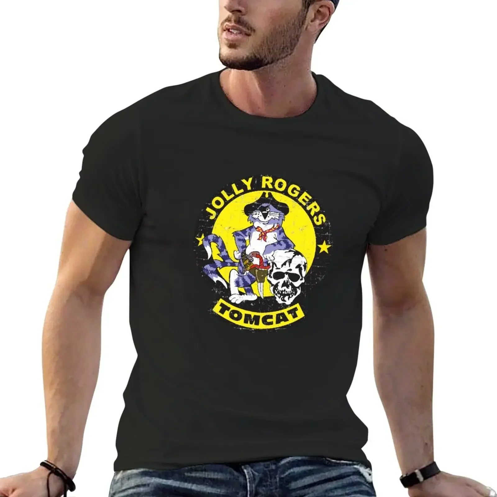 F-14 Tomcat - Jolly Rogers-футболка в стиле гранж летний топ милая одежда большие размеры