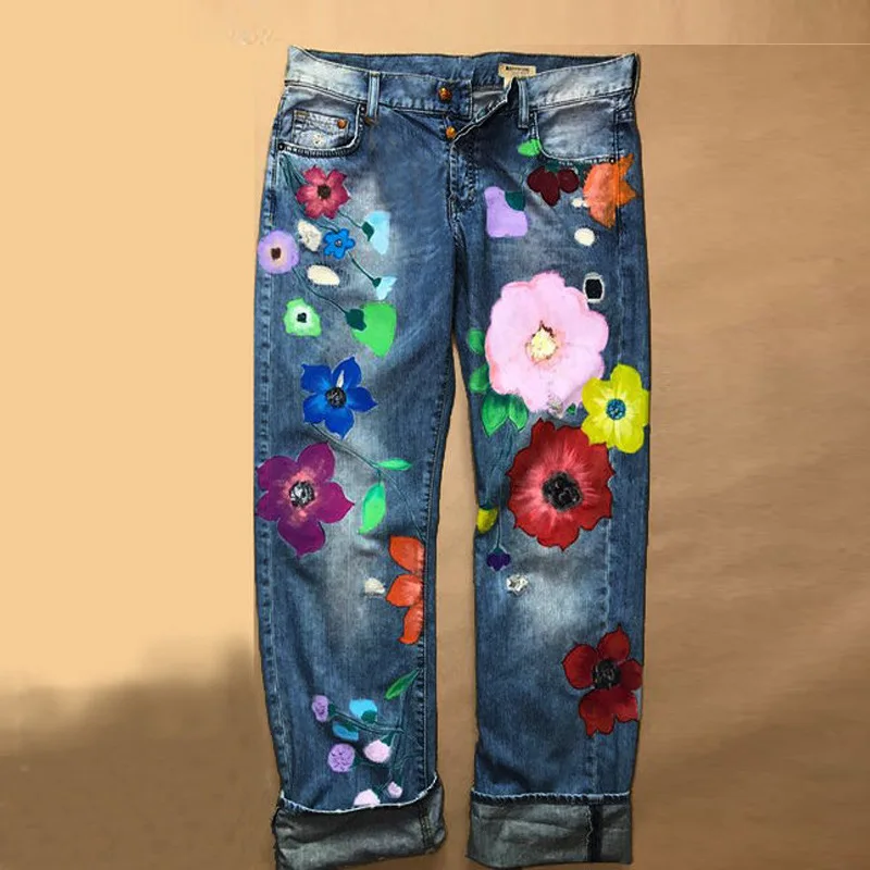 Women's Jeans Retro High Waist Loose Denim Trousers 2021 Streetwear Printed Women's Fashion Casual Women's Pants For Mom
Women's Jeans Retro High Waist Loose Denim Trousers 2021 Streetwear Printed Women's Fashion Casual Women's Pants For Mom