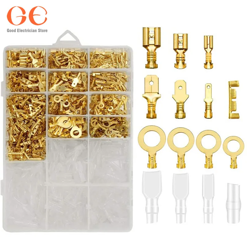 1000Pcs 2.8 4.8 6.3 cable connector with insulation combination ki car accessories ring terminal wire butt connector
1000Pcs 2.8 4.8 6.3 cable connector with insulation combination ki car accessories ring terminal wire butt connector