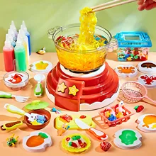 Magic Water Elf DIY Toy Kit with Hot Pot Machine Fairy Handmade Toy Cooking Pretend Kitchen Play Educational Toys for Children
