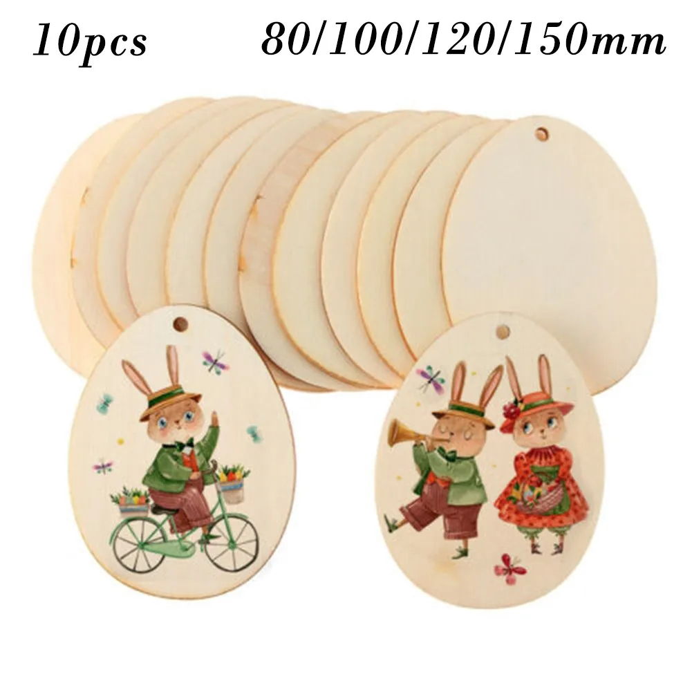 80/100/120/150mm DIY Easter Egg Natural Wood Hanging Pendant Unfinished Wooden Crafts Easter Decorations Wood Chips Slices
80/100/120/150mm DIY Easter Egg Natural Wood Hanging Pendant Unfinished Wooden Crafts Easter Decorations Wood Chips Slices