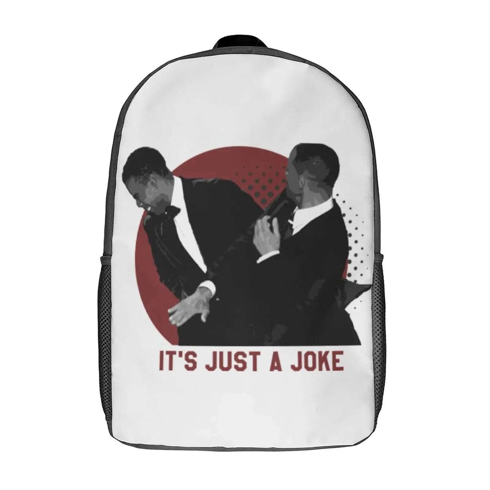 Will Smith Slap Hard Backpack Just A Joke Unisex Polyester Sport Backpacks Soft Streetwear School Bags Rucksack
Will Smith Slap Hard Backpack Just A Joke Unisex Polyester Sport Backpacks Soft Streetwear School Bags Rucksack