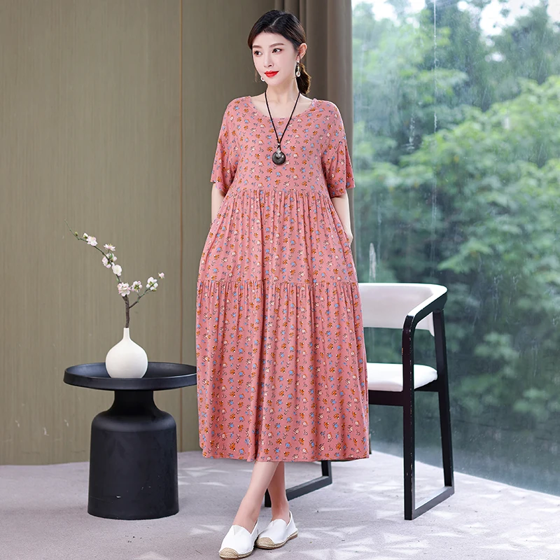 2022 Summer Boho Maxi Dress Vintage Print Half Sleeve Loose Dress Casual Loose Female Long Dress Big Swing Dresses Robe Vestidos
2022 Summer Boho Maxi Dress Vintage Print Half Sleeve Loose Dress Casual Loose Female Long Dress Big Swing Dresses Robe Vestidos