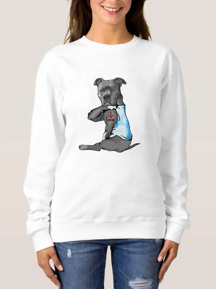 Dog Funny Cartoon Style Casual Fashion Women Clothing Graphic Sweatshirts Autumn Spring O-neck Fashion Print Pullovers
Dog Funny Cartoon Style Casual Fashion Women Clothing Graphic Sweatshirts Autumn Spring O-neck Fashion Print Pullovers