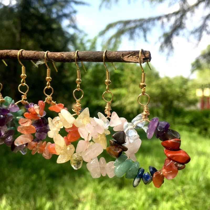 New Natural Crystal Gravel Stone Charm Earrings for Women Girls Handmade Natural Stone Geometric Irregular Drop Earrings Jewelry
New Natural Crystal Gravel Stone Charm Earrings for Women Girls Handmade Natural Stone Geometric Irregular Drop Earrings Jewelry