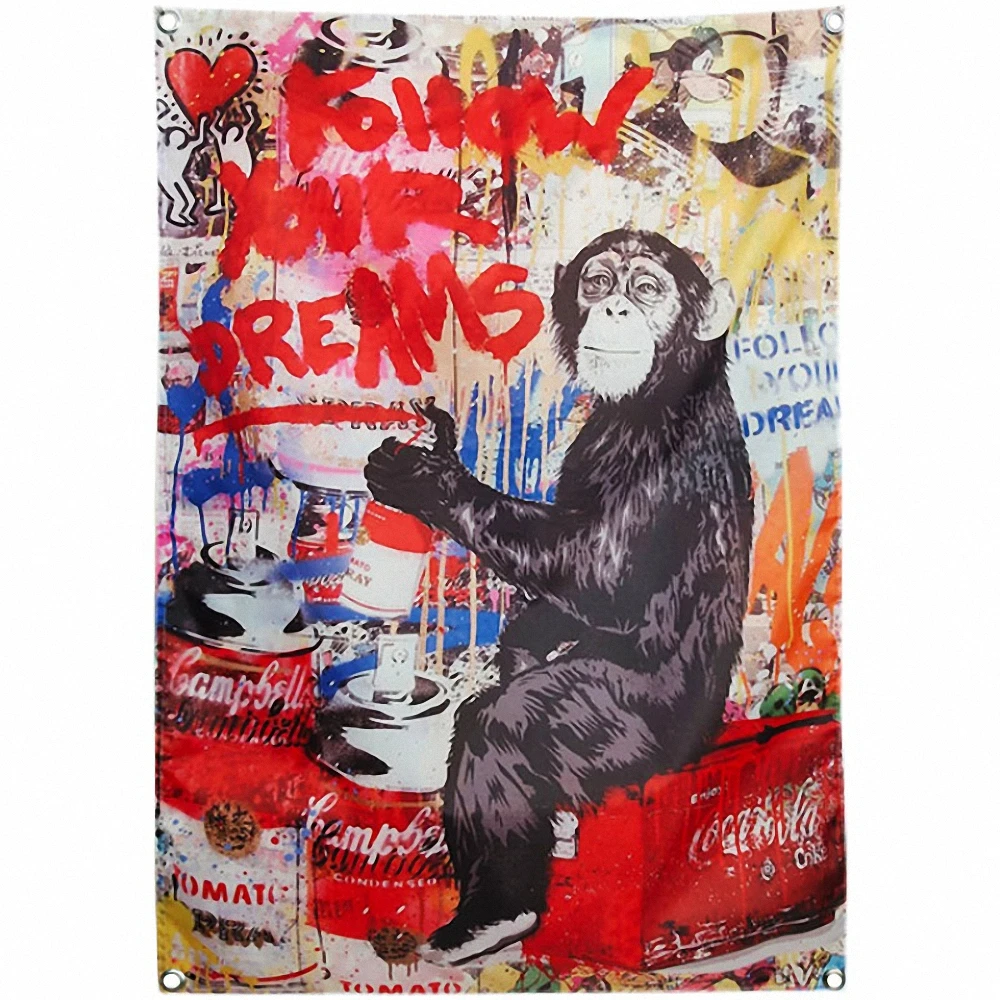 Monkey hip hop rap doodle art Banners Wall Hanging Flag Mural Rock Heavy Metal Music Poster Wall Art Tapestry Canvas Painting
Monkey hip hop rap doodle art Banners Wall Hanging Flag Mural Rock Heavy Metal Music Poster Wall Art Tapestry Canvas Painting