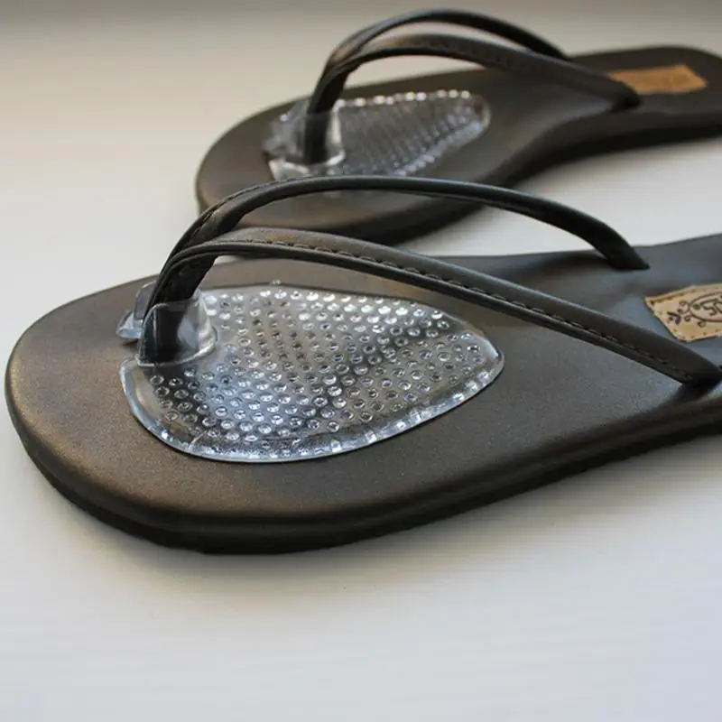 

1 Pair Silicon Gel Shoes Inserts shoe-pad Cushion non-slip Sandals Flip-flop Massage Toe flop Separator D8T9