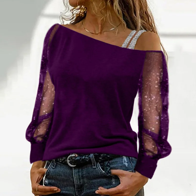 Clothes Shoulder Long Colour T-shirt Casual Streetwear Vintage Sleeve Tops Woman Fashion Autumn Solid Off Tshirts Sexy Women Lon
Clothes Shoulder Long Colour T-shirt Casual Streetwear Vintage Sleeve Tops Woman Fashion Autumn Solid Off Tshirts Sexy Women Lon