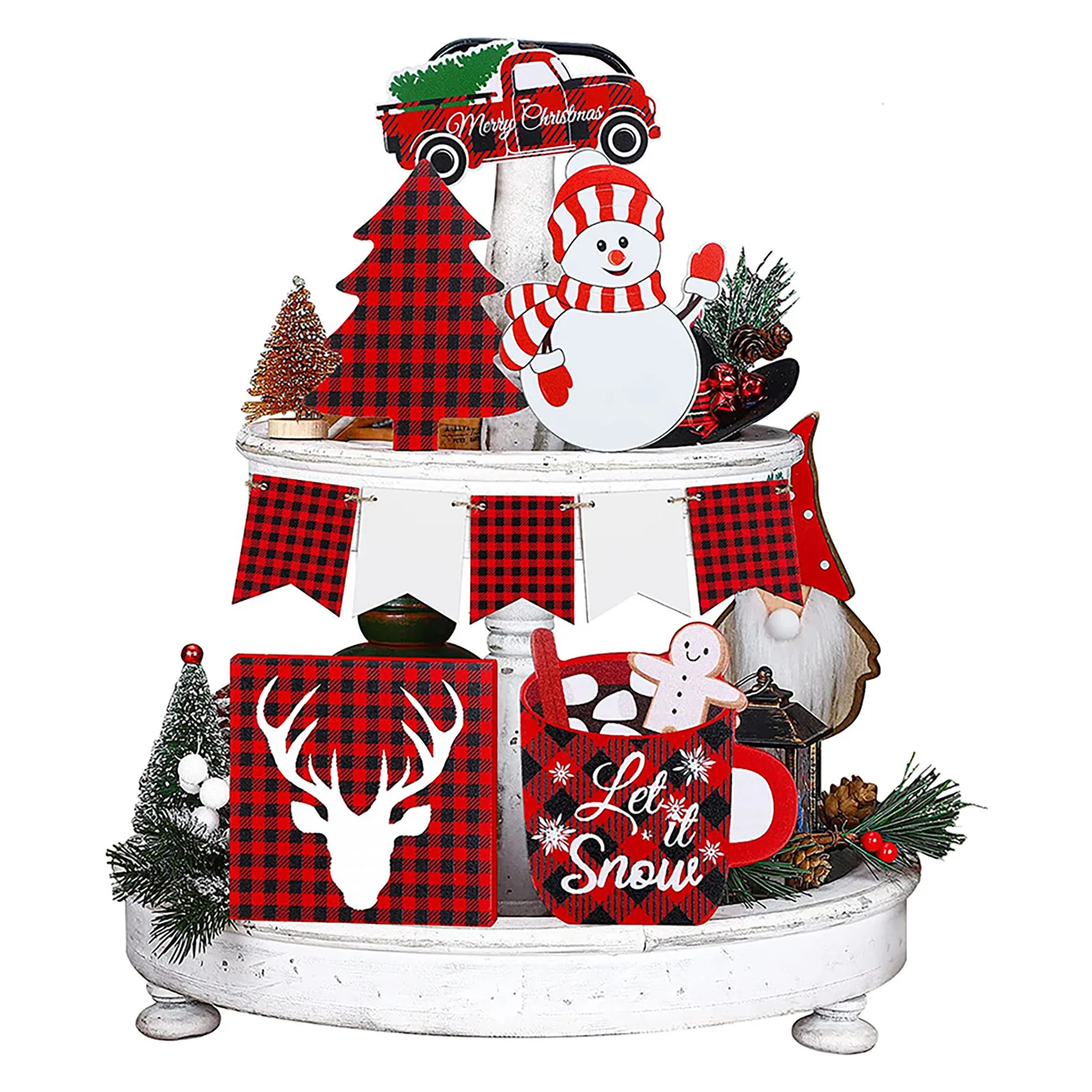 10 Pcs Christmas Tiered Tray Decor Christmas Wood Tabletop Gingerbread Ornament Table Party Decoration Signs
10 Pcs Christmas Tiered Tray Decor Christmas Wood Tabletop Gingerbread Ornament Table Party Decoration Signs