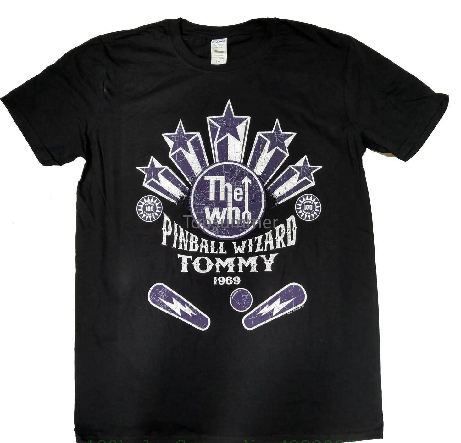 The Who T Shirt Pinball Wizard Psychedelic Logo Black 100% 2019 New 100% Cotton Gifts Men
The Who T Shirt Pinball Wizard Psychedelic Logo Black 100% 2019 New 100% Cotton Gifts Men