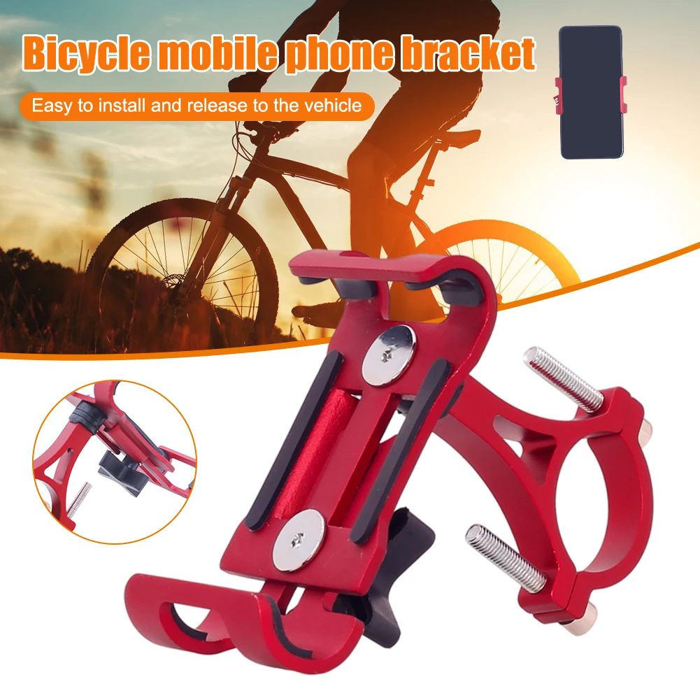 1PC New Bicycle Phone Holder Adjustable Phone Stand Bracket 360 Degree Aluminum Alloy Handlebar Mount Bicycle Accessories
1PC New Bicycle Phone Holder Adjustable Phone Stand Bracket 360 Degree Aluminum Alloy Handlebar Mount Bicycle Accessories
