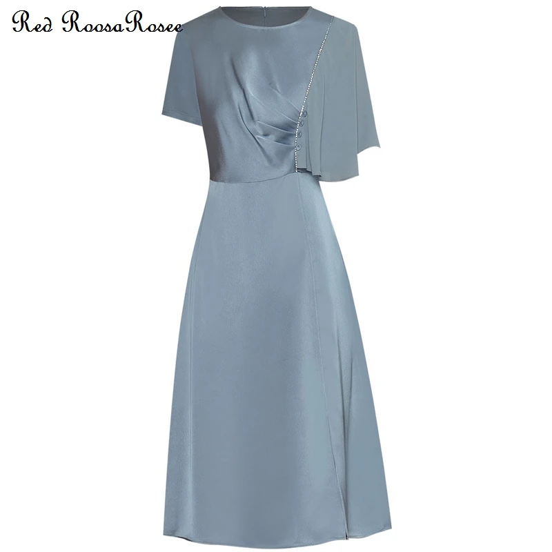 Red RoosaRosee Luxury Diamonds O-neck Collar One Butterfly Sleeve Office Dress Female Designer 2022 Party Vestidos Robe Femme
Red RoosaRosee Luxury Diamonds O-neck Collar One Butterfly Sleeve Office Dress Female Designer 2022 Party Vestidos Robe Femme