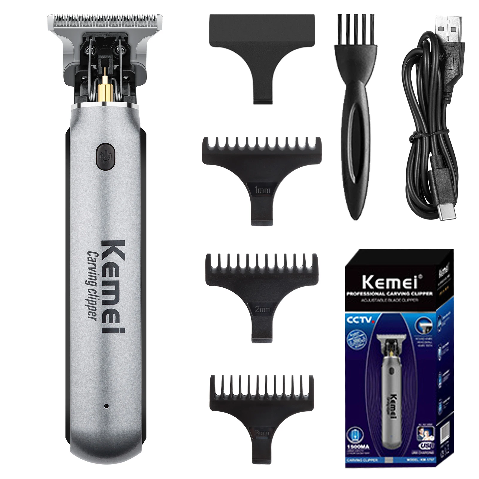 Kemei High Power Hair Clipper Electric Men's Trimmer Professional Rechargeable Hair Cutting Machine Oil Head Trimmer KM-1757
Kemei High Power Hair Clipper Electric Men's Trimmer Professional Rechargeable Hair Cutting Machine Oil Head Trimmer KM-1757