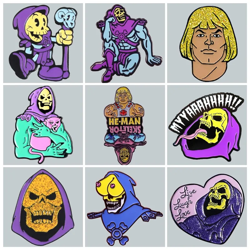 Masters of The Universe Skeletor Enamel Brooch Pin Brooches Lapel Pins Badge Exquisite Denim Jacket Jewelry Accessories
Masters of The Universe Skeletor Enamel Brooch Pin Brooches Lapel Pins Badge Exquisite Denim Jacket Jewelry Accessories