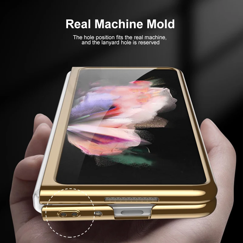 GKK Original Tempered Glass Phone Case For Samsung Galaxy Z Fold 3 2 5G Case Plating Frame Protection Cover For Galaxy Z Fold 3
GKK Original Tempered Glass Phone Case For Samsung Galaxy Z Fold 3 2 5G Case Plating Frame Protection Cover For Galaxy Z Fold 3