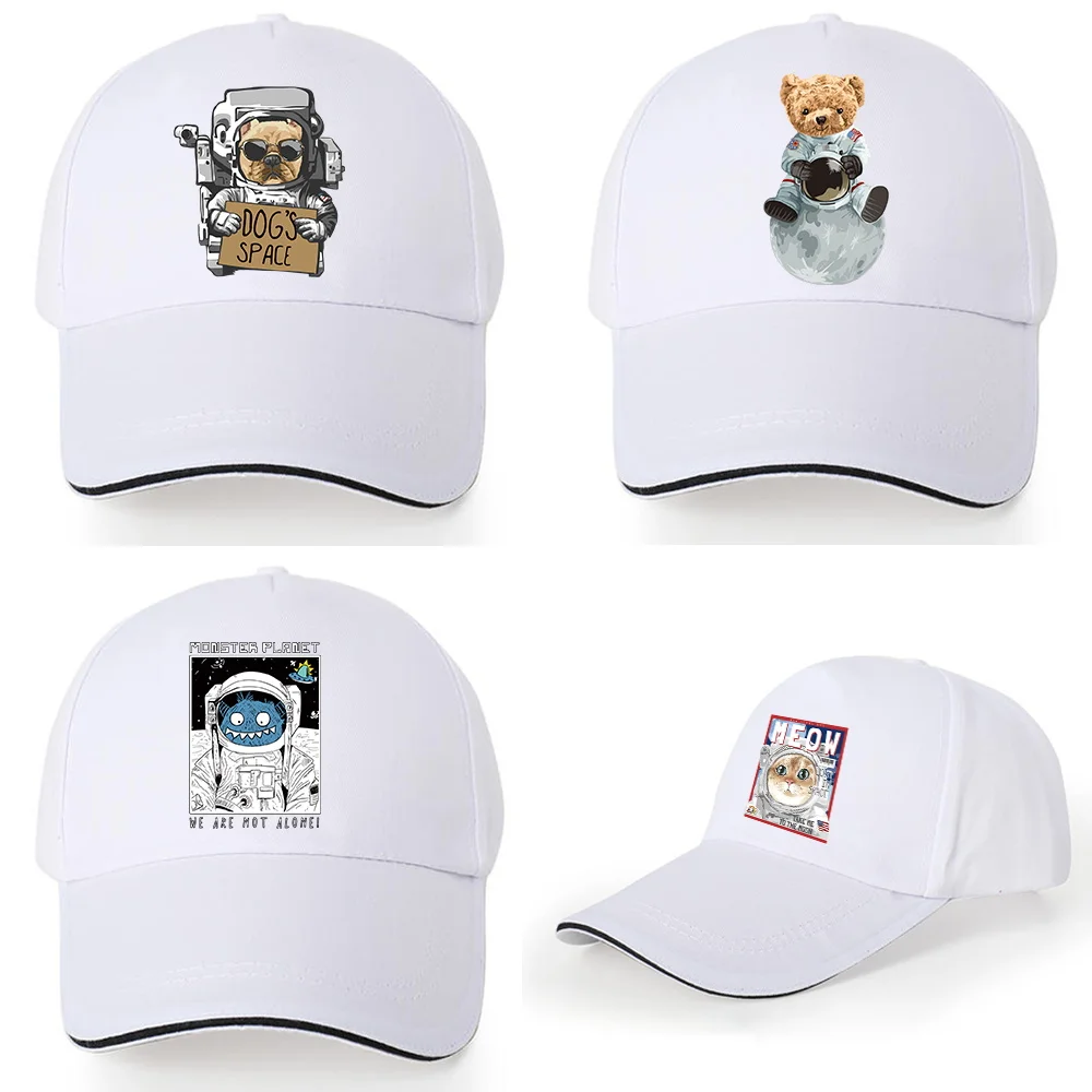 Astronaut Pattern Baseball Cap White Wild Hip-hop Hat Hipster Must-have Peaked Cotton Cap Dad Men Casual Summer Outdoor Sun Hat
Astronaut Pattern Baseball Cap White Wild Hip-hop Hat Hipster Must-have Peaked Cotton Cap Dad Men Casual Summer Outdoor Sun Hat