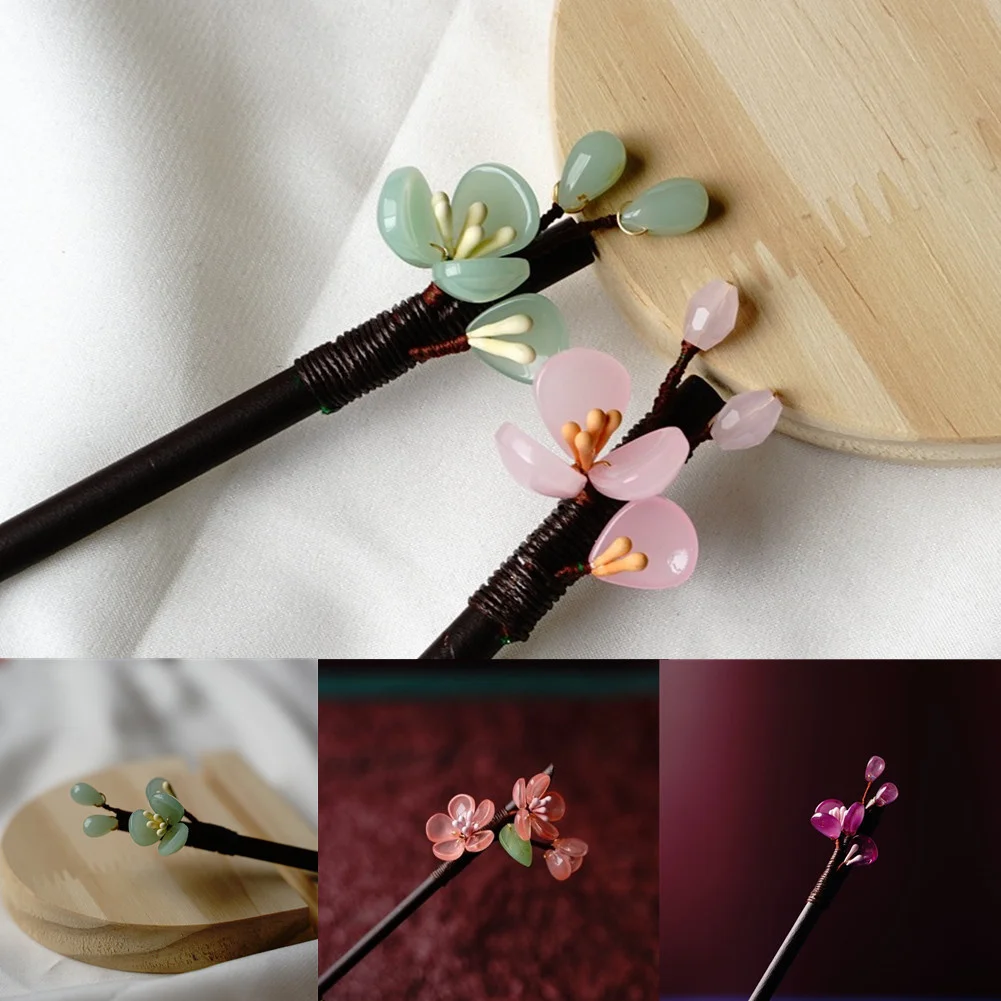 Vintage Wooden Hair Stick Chinese Style Winding Flower Hairpin With Tassel Classical Elegant Lady Hair Clip Hair Accessories
Vintage Wooden Hair Stick Chinese Style Winding Flower Hairpin With Tassel Classical Elegant Lady Hair Clip Hair Accessories