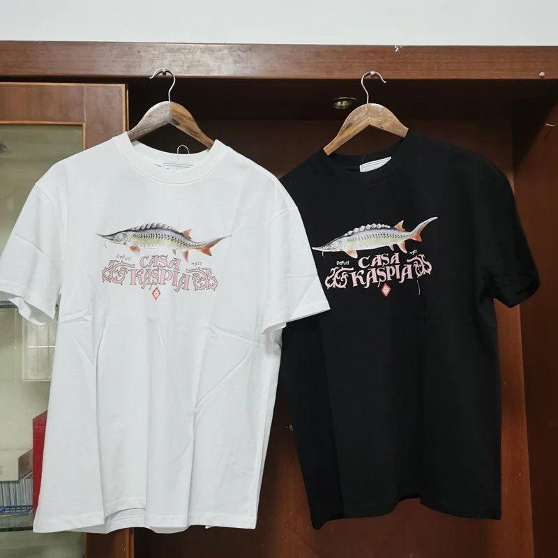 Футболка женская/мужская хлопковая с коротким рукавом и принтом рыбы
Футболка женская/мужская хлопковая с коротким рукавом и принтом рыбы