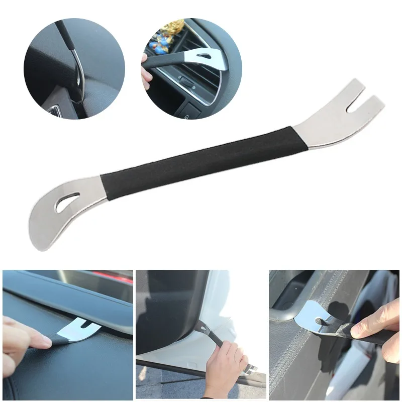 Car Trim Removal Tool Stainless Steel Durable Two-end Trim Removal Level Pry Tools Door Panel Audio Terminal Fastener Driver
Car Trim Removal Tool Stainless Steel Durable Two-end Trim Removal Level Pry Tools Door Panel Audio Terminal Fastener Driver