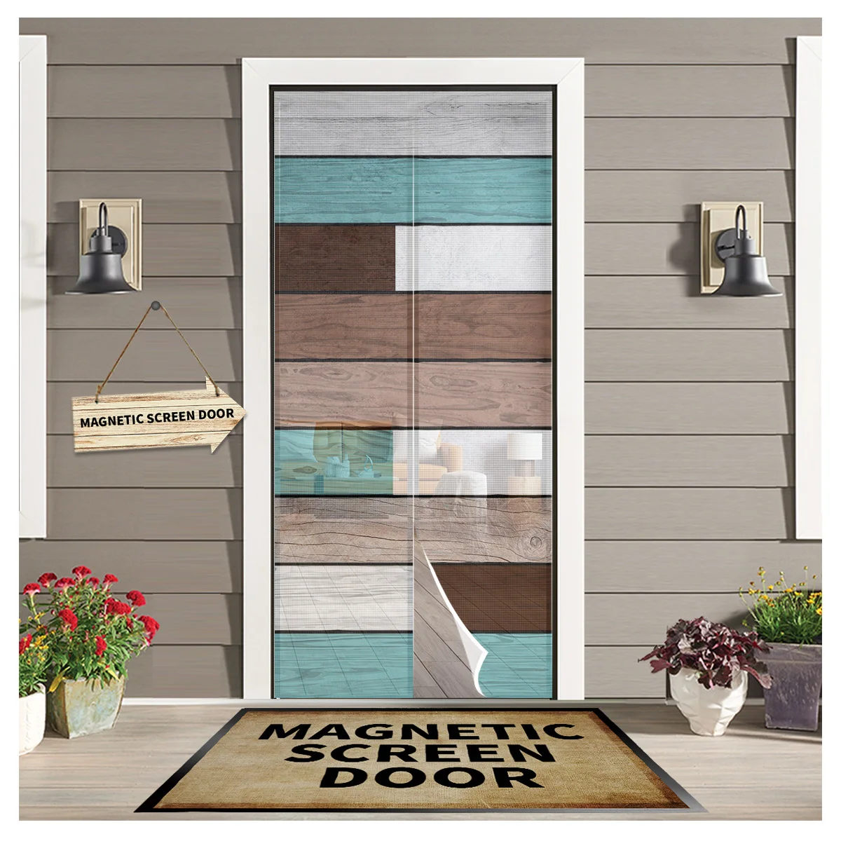 Wood Grain Color Kitchen Door Curtain Tool-free Magnetic Screen Insect-proof Fly Door Curtain Mesh Bedroom Hanging Curtain
Wood Grain Color Kitchen Door Curtain Tool-free Magnetic Screen Insect-proof Fly Door Curtain Mesh Bedroom Hanging Curtain