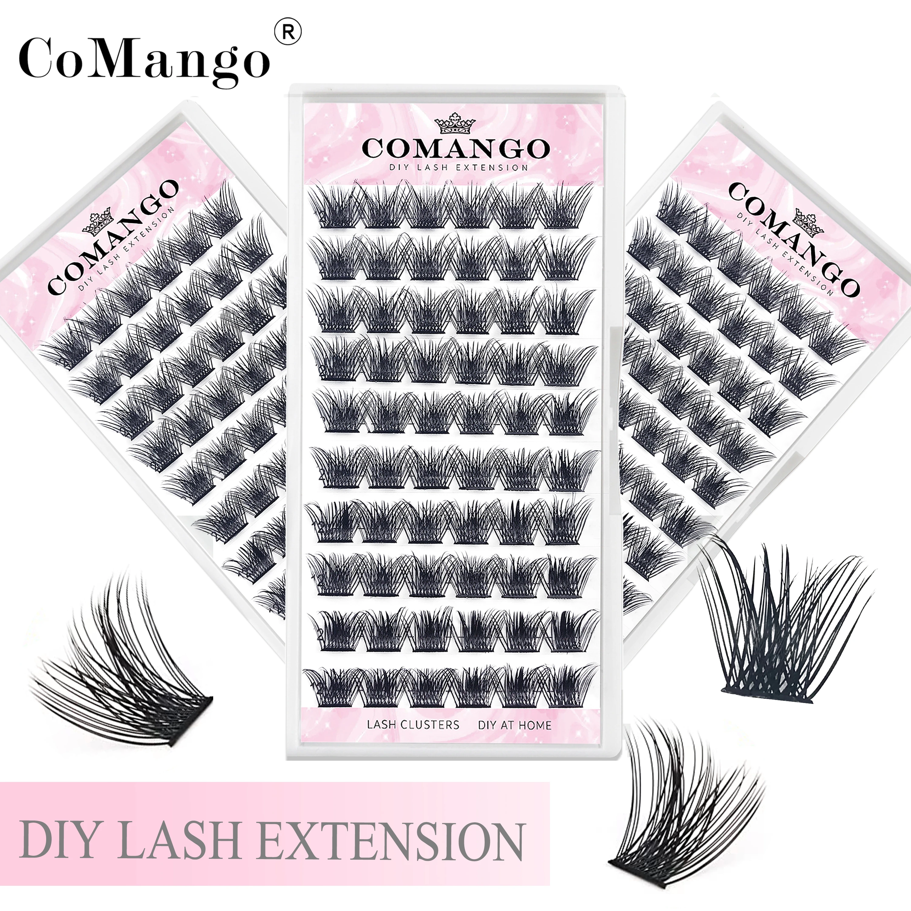 

DIY 60 Cluster Lashes 3D Natural Bunch 8-18mm C/D Curl Segmented Beam Individual Mink Eyelashes Bundles Makeup Supplies