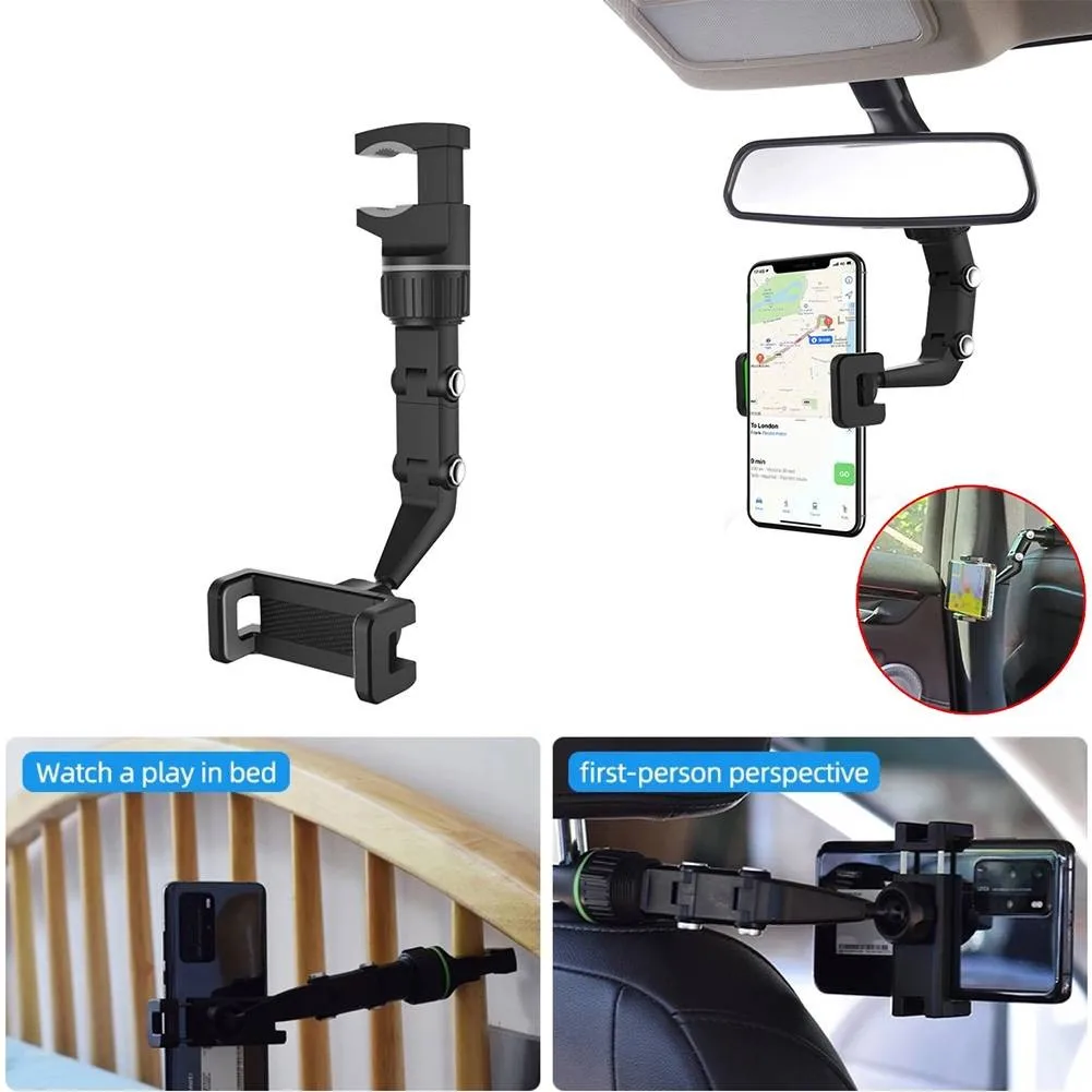 Universal Car Phone Holder 360 Degrees Rotating Stand Rearview Mirror Mount GPS For All Kinds Of Mobile Phones And Car Models
Universal Car Phone Holder 360 Degrees Rotating Stand Rearview Mirror Mount GPS For All Kinds Of Mobile Phones And Car Models