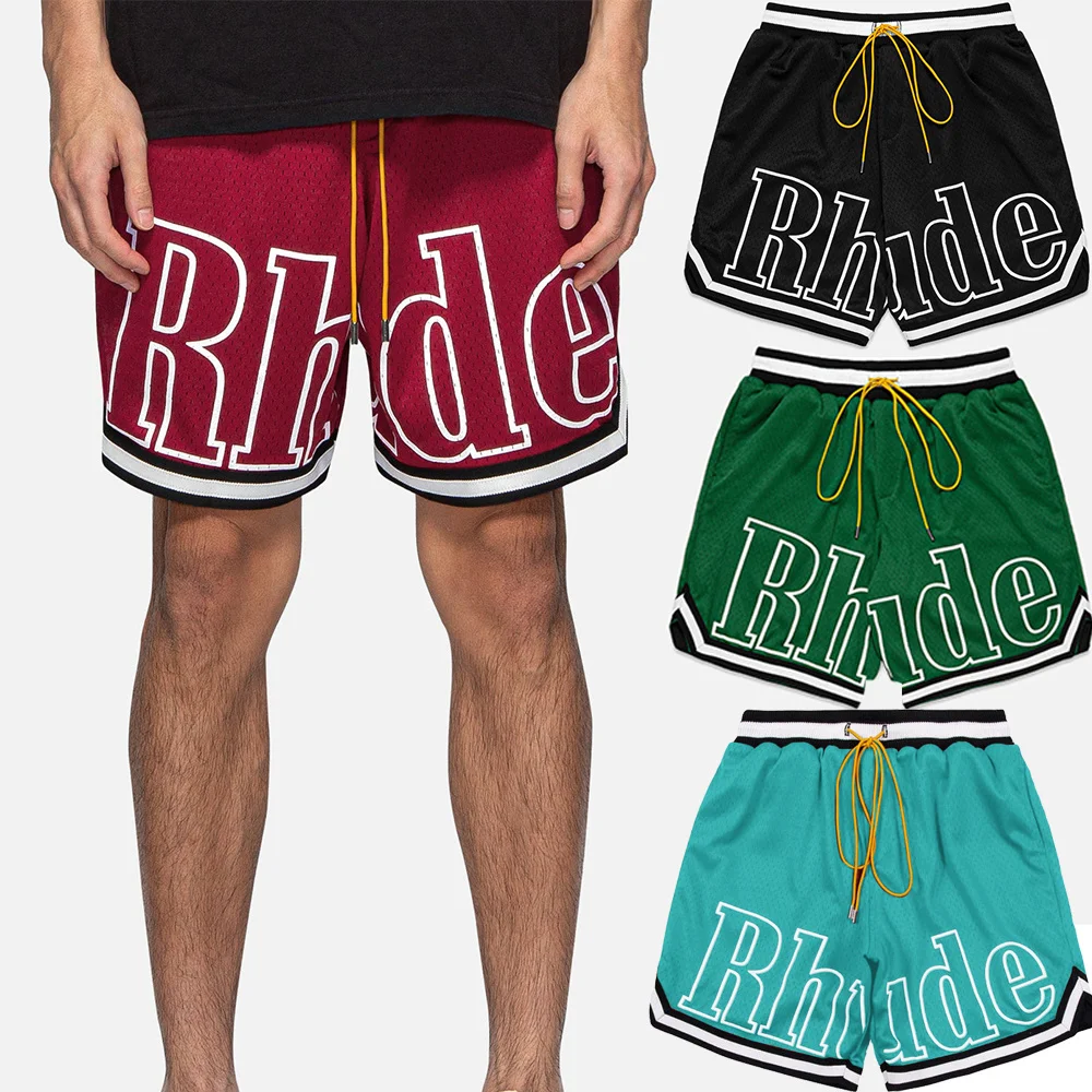 

Капсульные пляжные баскетбольные шорты для мужчин, лето 2022, сетчатые дышащие спортивные шорты для бега и фитнеса