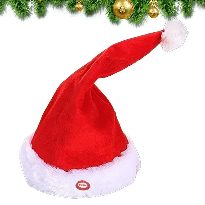 Christmas hat Singing and Dancing Electric Funny Santa Hat Toy Christmas decoration and supplies for Eve Gatherings Performances
Christmas hat Singing and Dancing Electric Funny Santa Hat Toy Christmas decoration and supplies for Eve Gatherings Performances