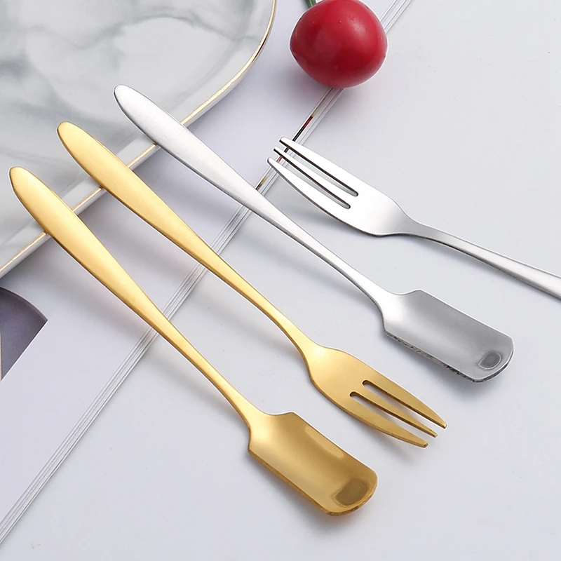 Baby Stainless Steel Dessert Fork Spoon Coffee Spoon Cute Stirring Spoon Dessert Square Spoon Ice Cream Spoon Fork Set for Shop
Baby Stainless Steel Dessert Fork Spoon Coffee Spoon Cute Stirring Spoon Dessert Square Spoon Ice Cream Spoon Fork Set for Shop