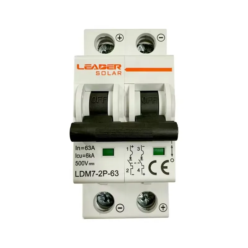 Автоматический выключатель постоянного тока 500 В Солнечная фотоэлектрическая система MCB 3A-63A для системы электрической проводки - Возобновляемый энергетический выключатель
Автоматический выключатель постоянного тока 500 В Солнечная фотоэлектрическая система MCB 3A-63A для системы электрической проводки - Возобновляемый энергетический выключатель