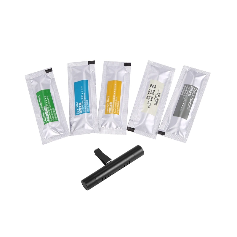 Car Air Freshener Solid Perfume Diffuser Car Vents Perfume Seasoning Car Interior Accessories Black + Five Aromatherapy Sticks
Car Air Freshener Solid Perfume Diffuser Car Vents Perfume Seasoning Car Interior Accessories Black + Five Aromatherapy Sticks
