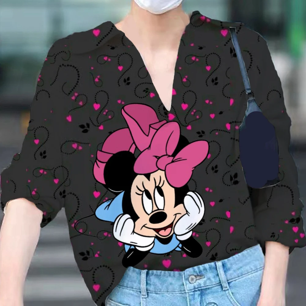 High Quality Autumn Ladies Long-Sleeved Polo Shirt Disney Minnie Mickey Mouse Casual Women Lapel Pullover Casual Polo T Shirt
High Quality Autumn Ladies Long-Sleeved Polo Shirt Disney Minnie Mickey Mouse Casual Women Lapel Pullover Casual Polo T Shirt