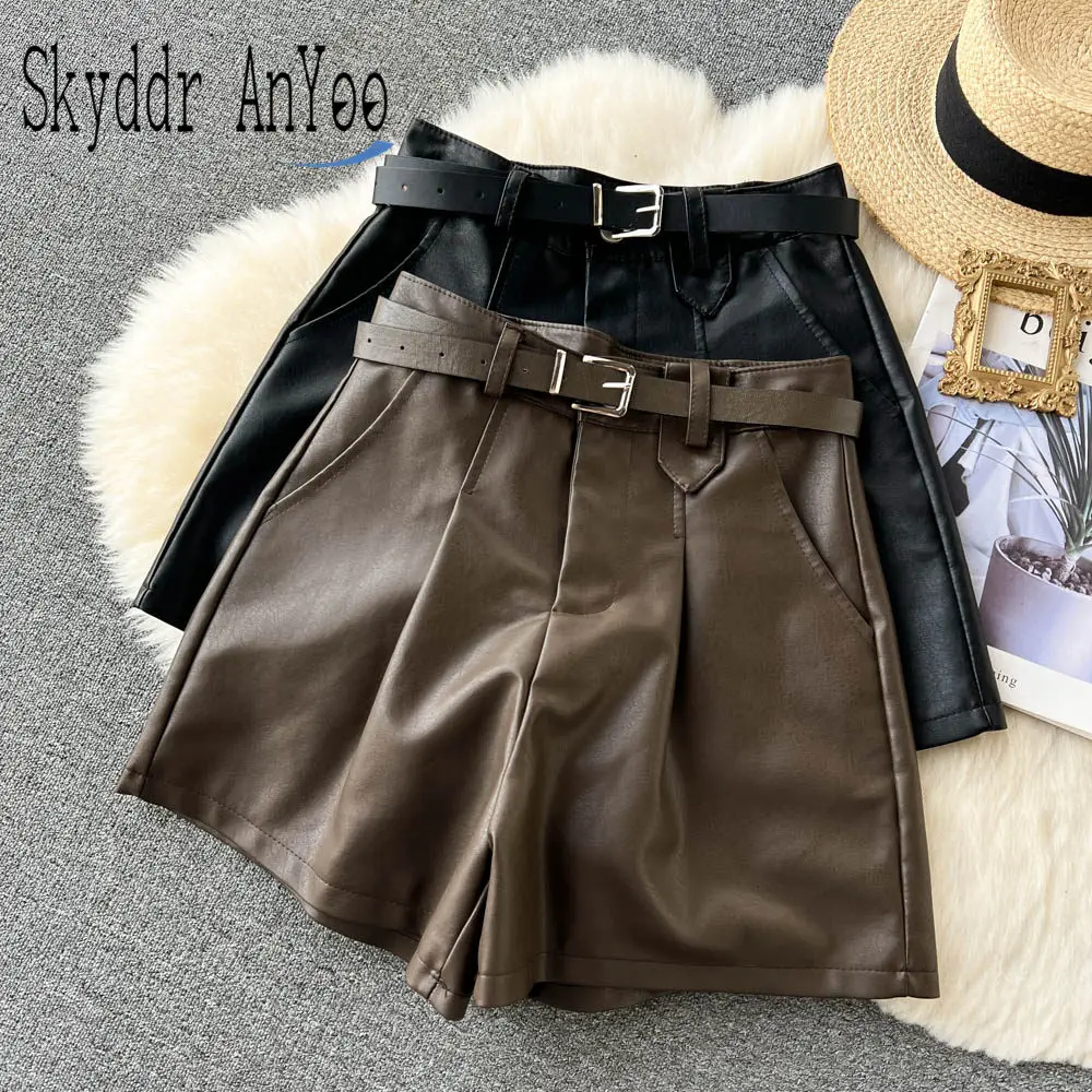 2022 Autumn PU Shorts For Women High Waist Slim Shorts Female Casual Black Shorts Ladies All Match Chic Short Pants
2022 Autumn PU Shorts For Women High Waist Slim Shorts Female Casual Black Shorts Ladies All Match Chic Short Pants