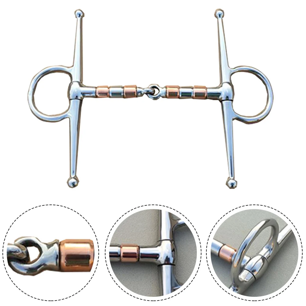 13cm Stainless Steel Horse Bit Full Cheek Snaffle Bit Copper Mouth Horse Tack Horse Riding Accessories Parts
13cm Stainless Steel Horse Bit Full Cheek Snaffle Bit Copper Mouth Horse Tack Horse Riding Accessories Parts