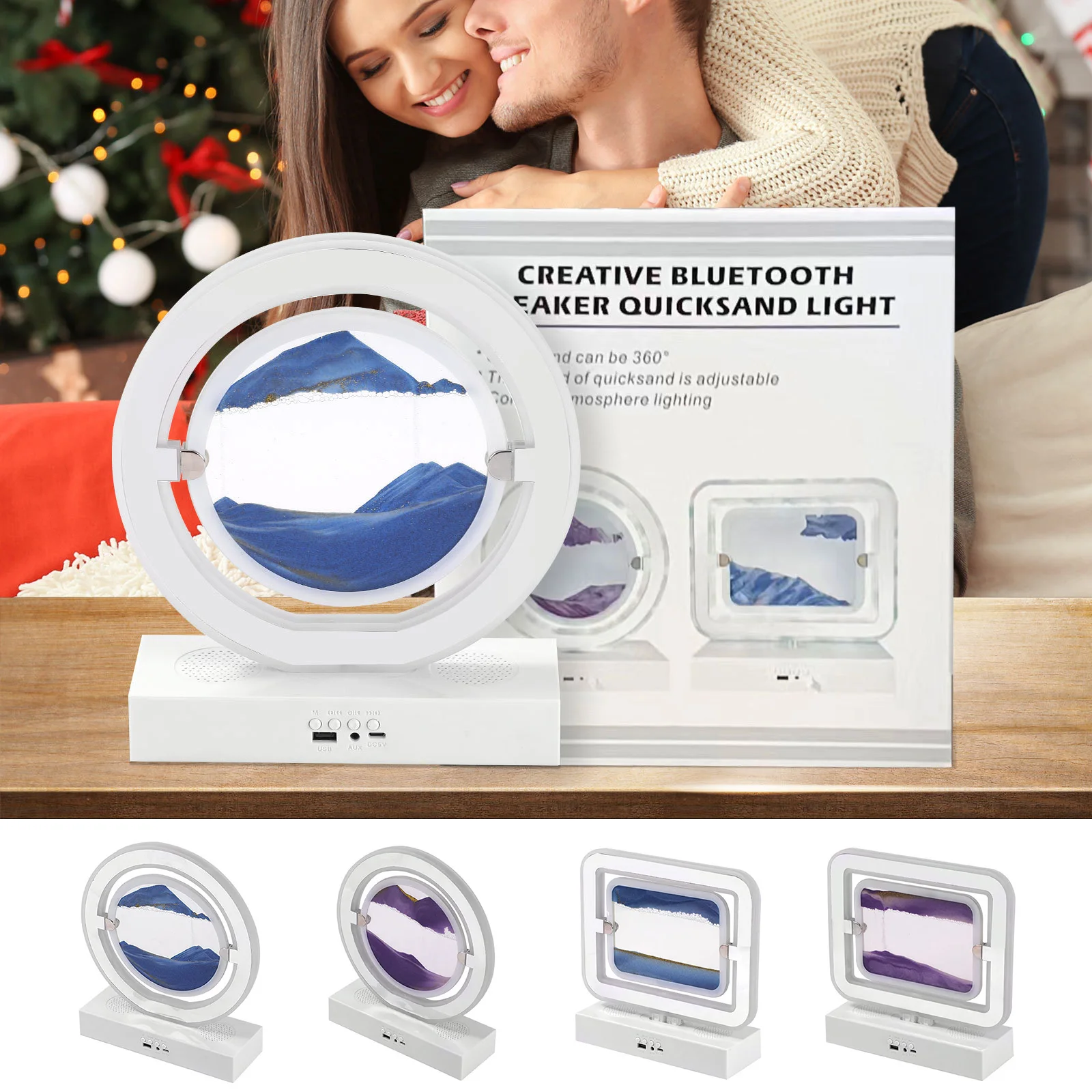 Quicksand Night Light Bluetooth-compatible 5.1 Speaker Flowing Sand Painting Lamps Ornaments Home Decoration for Bedroom Bedside
Quicksand Night Light Bluetooth-compatible 5.1 Speaker Flowing Sand Painting Lamps Ornaments Home Decoration for Bedroom Bedside