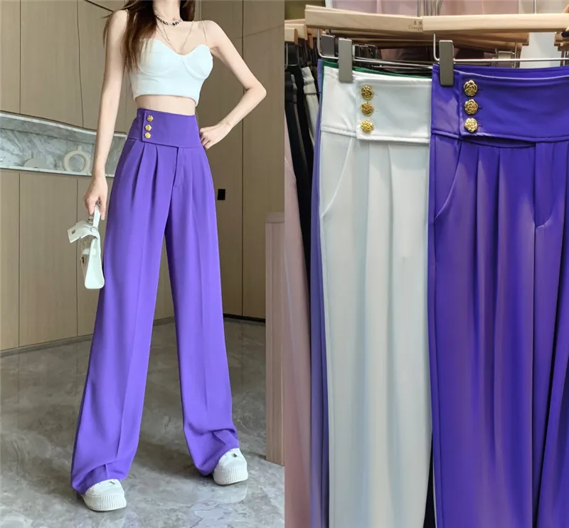 2023 Прямые повседневные широкие брюки с высокой талией
2023 Прямые повседневные широкие брюки с высокой талией