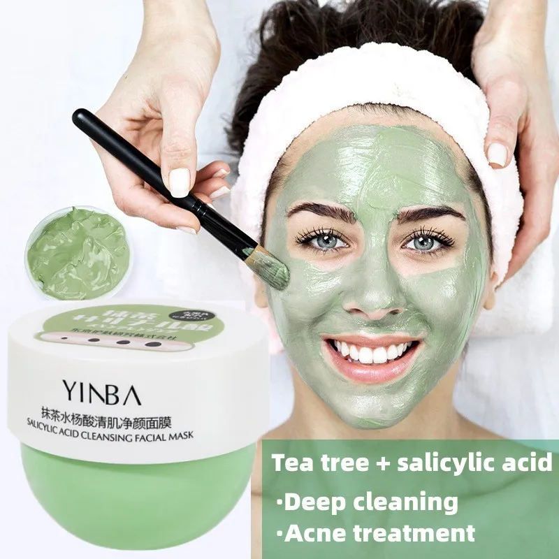 Salicylic Acid Mud Mask Deep Cleansing Treatment Acne Exfoliating Blackheads Shrinking Pores Hydrating Brightening Greentea Mask
Salicylic Acid Mud Mask Deep Cleansing Treatment Acne Exfoliating Blackheads Shrinking Pores Hydrating Brightening Greentea Mask