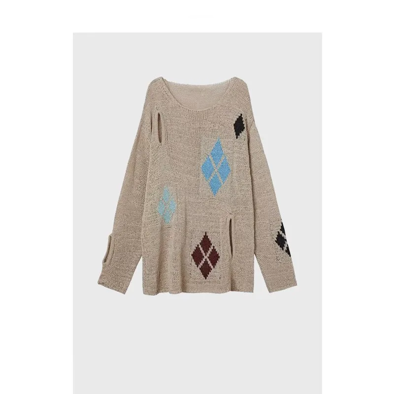 Harajuku Knitted Sweater Women Streetwear Hollow Out Y2k Tops Oversized Casual Pullover Loose Top
Harajuku Knitted Sweater Women Streetwear Hollow Out Y2k Tops Oversized Casual Pullover Loose Top