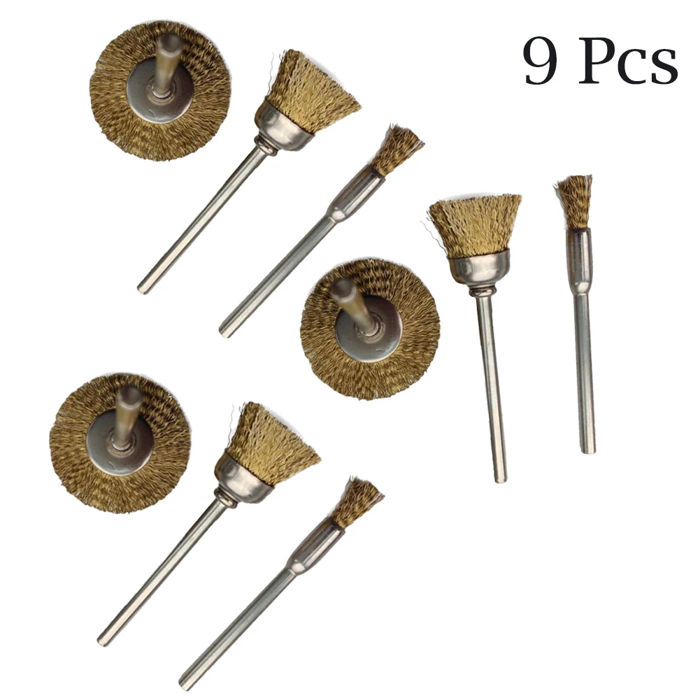 9Pcs/Set Wire Wheel BrushRotary Grinder Polishing Cups Drill Bits Rust Paint Remover Hand Tool
9Pcs/Set Wire Wheel BrushRotary Grinder Polishing Cups Drill Bits Rust Paint Remover Hand Tool