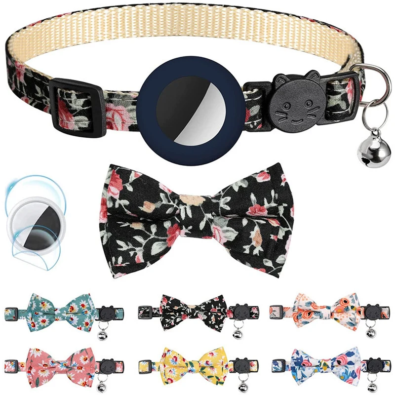 Airtag Protective Case Personalized Dog Cat Collar With Bell Bowtie Kitten Necklace For GPS Anti-lost Tracker Pet Accessories
Airtag Protective Case Personalized Dog Cat Collar With Bell Bowtie Kitten Necklace For GPS Anti-lost Tracker Pet Accessories