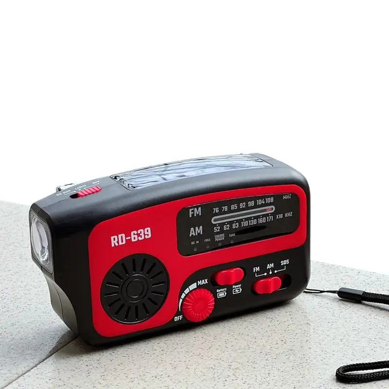 Solar Radio Hand Crank Solar AM/FM Weather Radio Survival Gear Flashing Light 1200mAh Built-in Battery And Power Bank For Hiking
Solar Radio Hand Crank Solar AM/FM Weather Radio Survival Gear Flashing Light 1200mAh Built-in Battery And Power Bank For Hiking