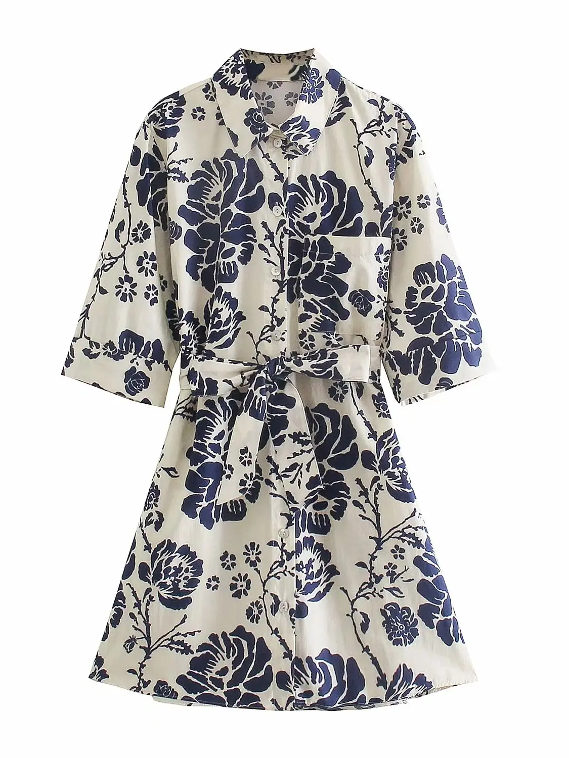 Turn Down Collar Fashion Printed Mini shirt Dresses Women Elegant Collected Waisted Dress Retro Chemise Half Sleeve vestidos
Turn Down Collar Fashion Printed Mini shirt Dresses Women Elegant Collected Waisted Dress Retro Chemise Half Sleeve vestidos