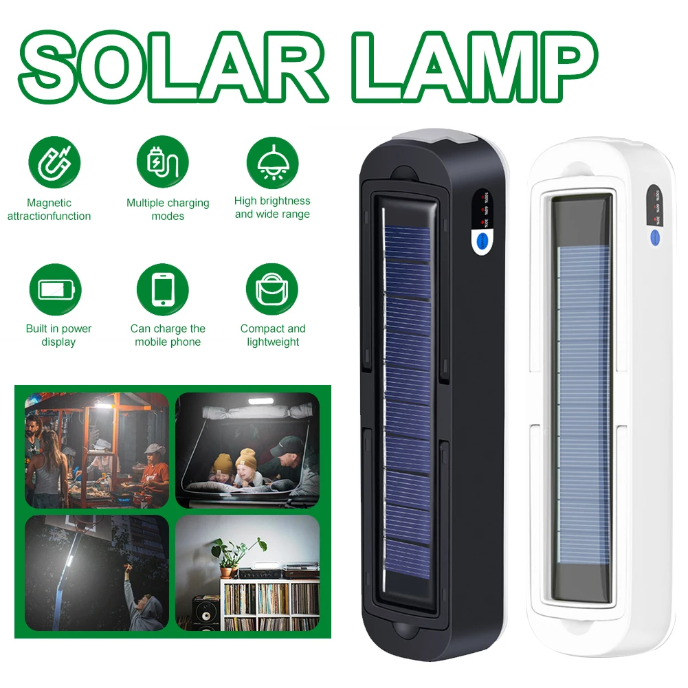 Solar Powered LED Camping Light Emergency Light Work Lamp Portable Magnetic Outdoor Torch For Camping Ishing Torch 20W
Solar Powered LED Camping Light Emergency Light Work Lamp Portable Magnetic Outdoor Torch For Camping Ishing Torch 20W