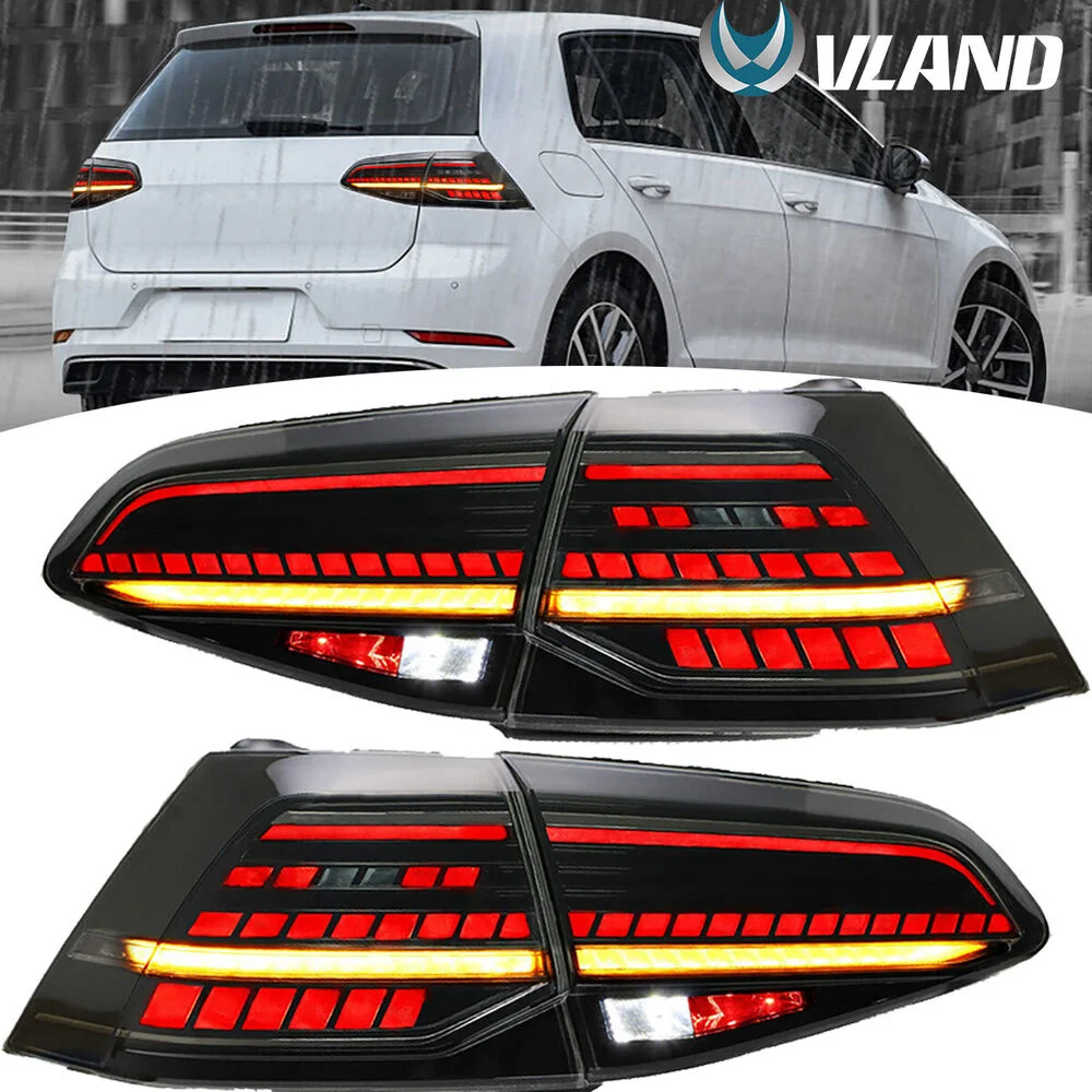 

2X Smoke Tail Lights For 2015-17 For Volkswagen VW Golf 7 MK7 w/Sequential Indicator
